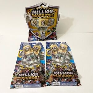 Million Warriors 20 Pack with Launcher and 2x 10 Packs